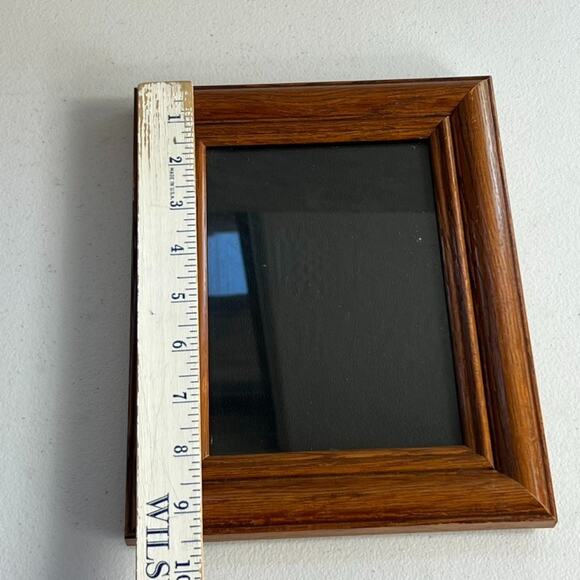 Vintage Dark Wood Grain Picture Frame Fits 4.5 x 6.5 Photos - Picture 4 of 8